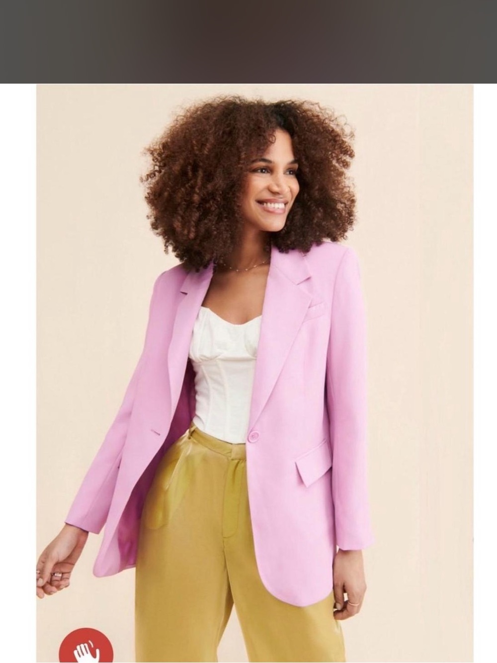 Astr the Label Revolve Laudine Oversized Blazer in Barbie Light Pink Size Medium